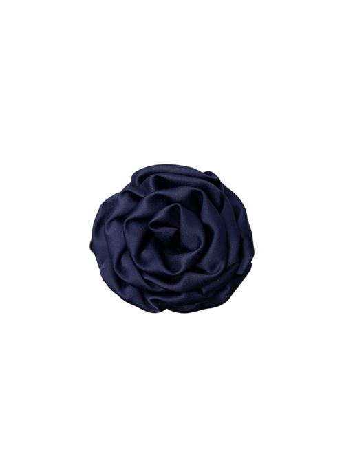 BLACK COLOUR HÅRKLEMME, BCSIMONA FLOWER SATIN HAIR CLAW, NAVY